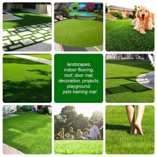 Fas Home Artificial Grass Turf Pile Height Realistic Synthetic Grass - Image 3