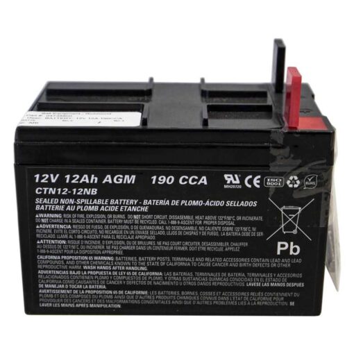 Ariens 04738800 Gravely 12V 12A 190cca Battery OEM Apex Ikon Zoom Pro-Turn Edge - Image 2