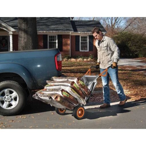 Worx Aerocart 8-in-1 Yard Cart Wheelbarrow Dolly - WG050 - Image 3