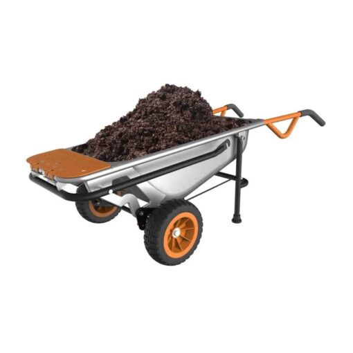 Worx Aerocart 8-in-1 Yard Cart Wheelbarrow Dolly - WG050 - Image 4