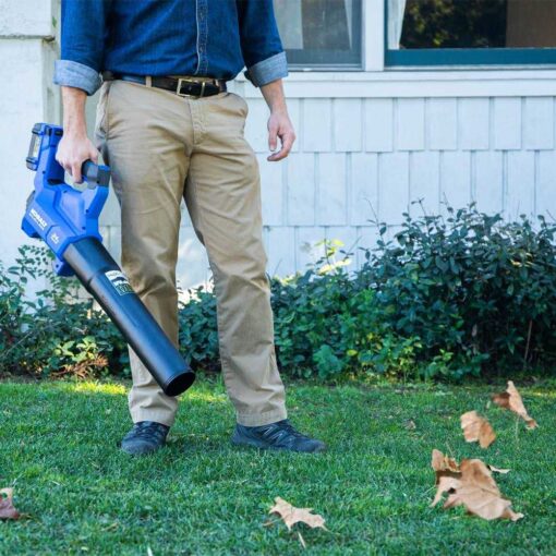 Kobalt KHB 4224A-03 24-volt Max 500-CFM 120-MPH Brushless Handheld Cordless Electric Leaf Blower 4 Ah - Image 2