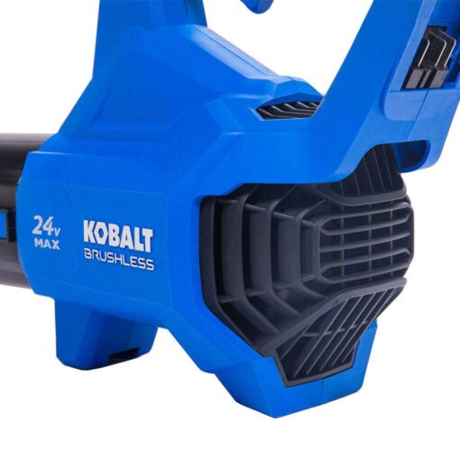 Kobalt KHB 4224A-03 24-volt Max 500-CFM 120-MPH Brushless Handheld Cordless Electric Leaf Blower 4 Ah - Image 5