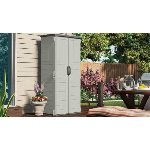 Suncast Resin Versatile Vertical Storage Shed Building - Image 3