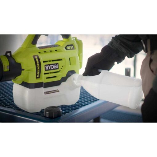 RYOBI ONE+ 18V 100 MPH 325 CFM Cordless Battery Variable Speed Jet Fan Leaf Blower w Leaf - Image 4