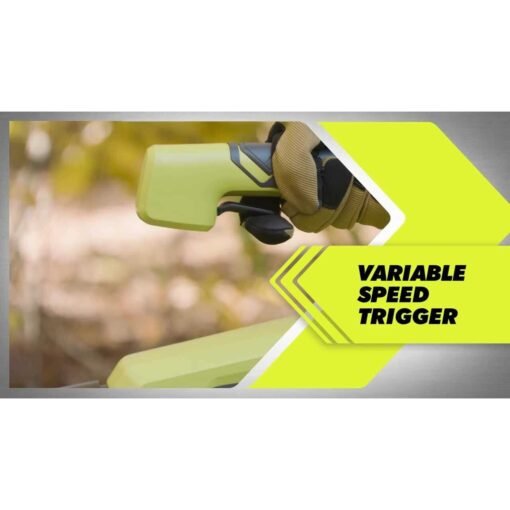 RYOBI ONE+ 18V 100 MPH 325 CFM Cordless Battery Variable Speed Jet Fan Leaf Blower w Leaf - Image 4