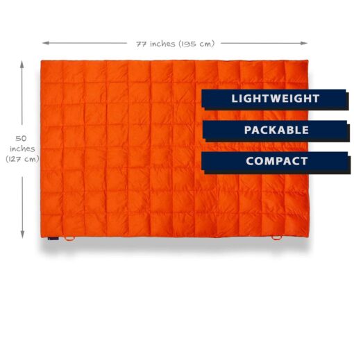Get Out Gear Down Camping Blanket Puffy, Packable, Lightweight and Warm - Image 2