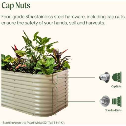 Vego Garden Vego Tall 1 Modular Metal Raised Garden Bed Kit - Image 2