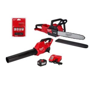 Milwaukee FUEL 16 in. 18-Volt Lithium-Ion Brushless Battery Chainsaw Kit with M18 FUEL Blower - M18