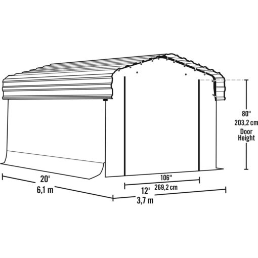 Arrow Enclosure Garage Kit - Image 4