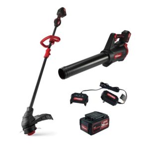 Hyper Tough 20V Max Brushless Battery Powered Trimmer Blower Combo