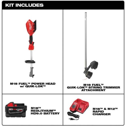 Milwaukee FUEL QUIK-LOK String Trimmer Kit 2825-21ST - M18 - Image 5