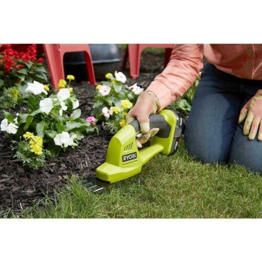 RYOBI ONE+ 18-Volt Cordless Lithium-Ion Battery Grass Shear and Shrubber Trimmer - Image 5