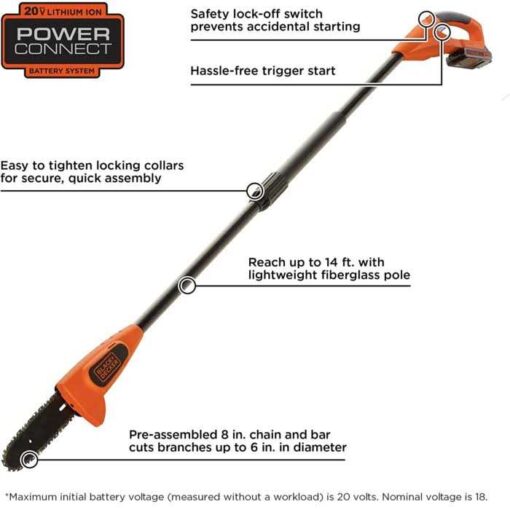 Black and Decker LPP120 Pole Saw - Image 4