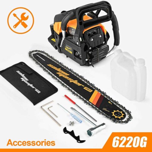 Salem Master 6220H Chainsaw for Trees Gas Powered 62cc 2-Cycle Gas Chainsaw - Image 2