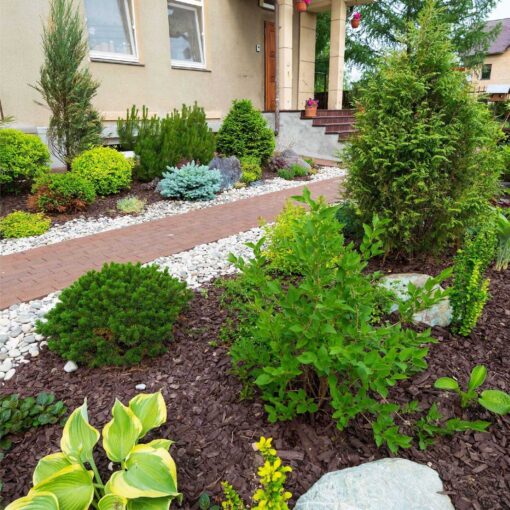 Southwest Boulder Stone Weed Barrier Landscape Fabric for Outdoor Gardens - Image 4