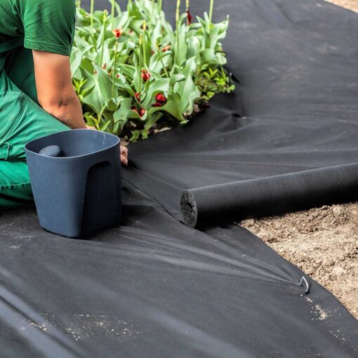 Southwest Boulder Stone Weed Barrier Landscape Fabric for Outdoor Gardens - Image 5