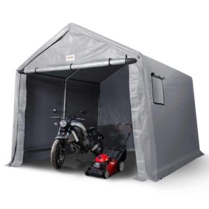 VEVOR Portable Shed Outdoor Storage Shelter 7 x 12 x 7.36 ft Heavy Duty All-Season Instant Storage Tent Tarp Sheds with Roll-up Zipper Door and