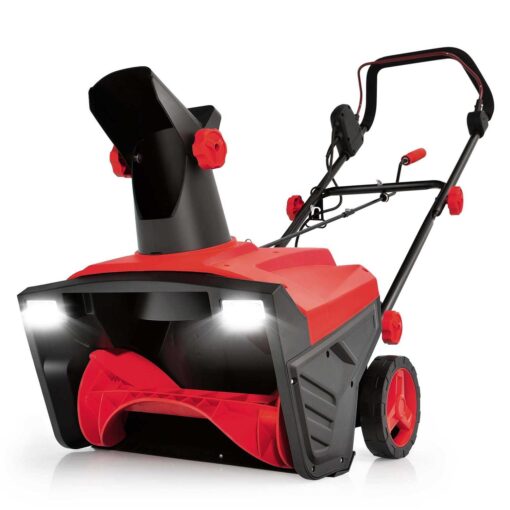 Costway 20 Inch 120V 15Amp Electric Snow Thrower with 180° Rotatable Chute