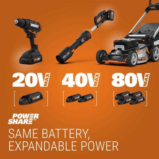 WG543 Worx 20V Leafjet Cordless Leaf Blower - Image 5