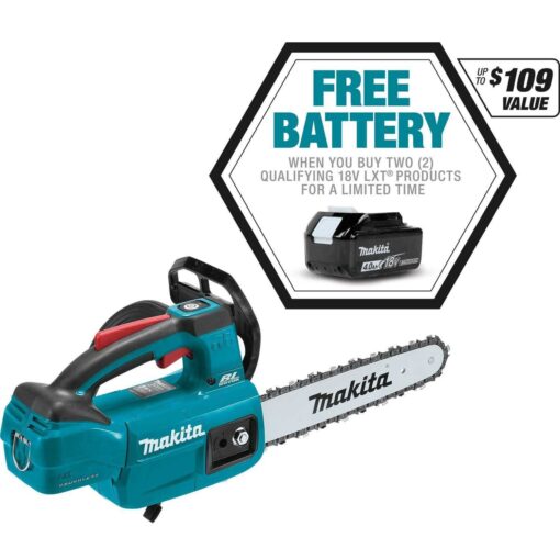 Makita 18V LXT Lithium Ion Brushless Cordless 10 Top Handle Chain Saw - XCU06Z - Image 4