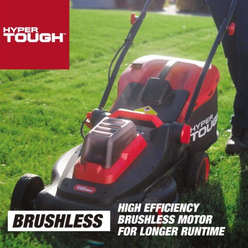 Hyper Tough 40V 18-inch Battery Powered Brushless Push Mower Kit - Image 2