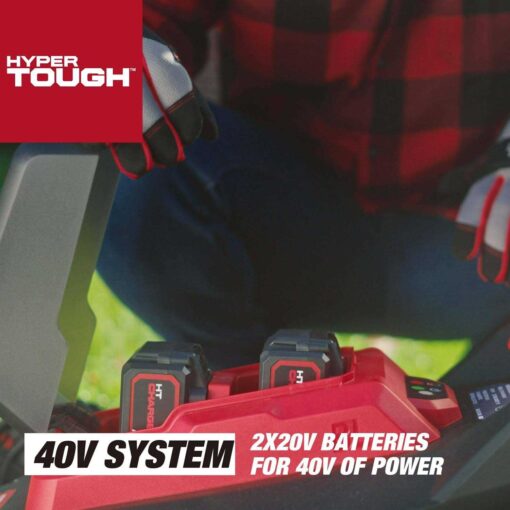 Hyper Tough 40V 18-inch Battery Powered Brushless Push Mower Kit - Image 5