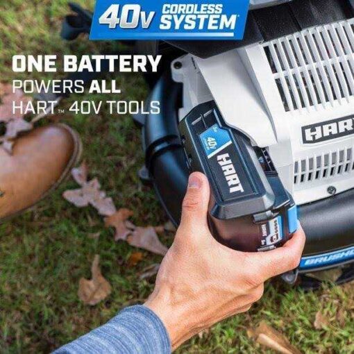 Hart 40-Volt Cordless Brushless Backpack Blower Kit 5.0Ah Lithium-Ion Battery - Image 3