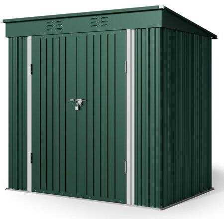 Lofka Outdoor Storage Shed with Double Lockable Doors and Base Frame - Image 5