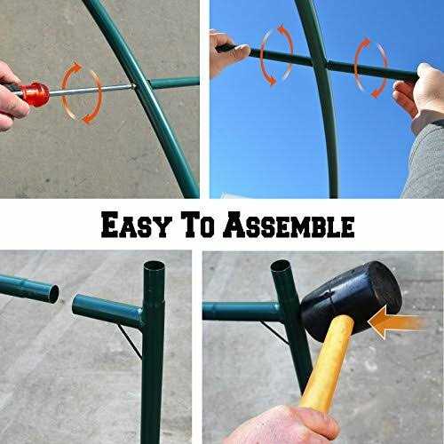 Benefit-USA Multi-Size Large Garden Support Arch Frame Climbing Plant Arch Arbor for Flowers/Fruits/Vegetables - Image 2