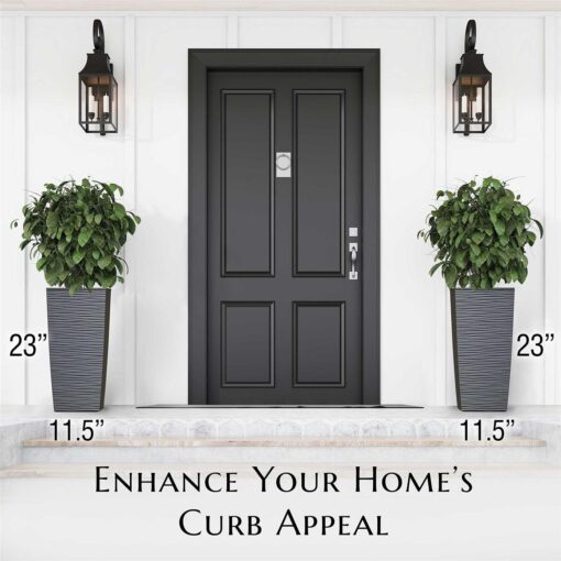 Mueller Austria EverGreen Gray M-Resin Planter - Image 4