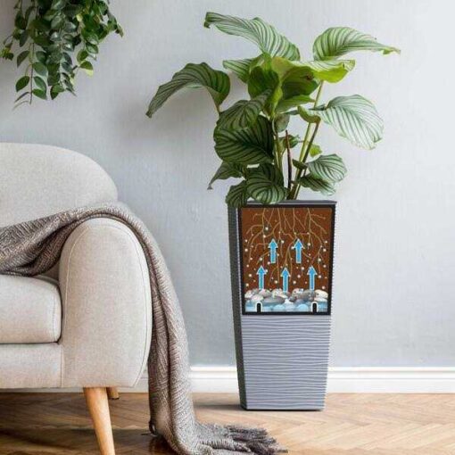 Mueller Austria EverGreen Gray M-Resin Planter - Image 2