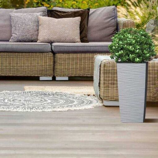 Mueller Austria EverGreen Gray M-Resin Planter - Image 3