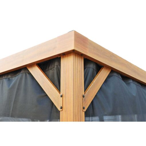 Gazebo Penguin Yosemite 10 ft x 12 ft Black Polyester Curtains - Image 2