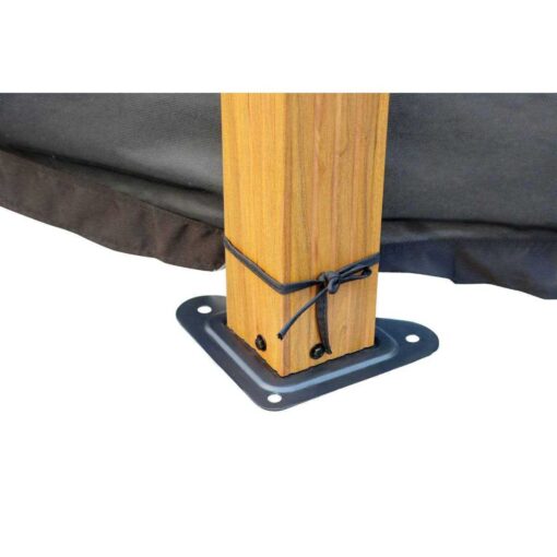 Gazebo Penguin Yosemite 10 ft x 12 ft Black Polyester Curtains - Image 5