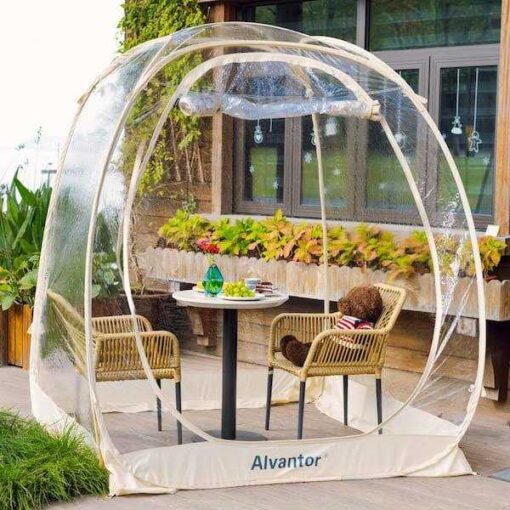 Alvantor 6 ft. x 6 ft. Beige Instant Pop Up Bubble Tent Screen House - Image 2