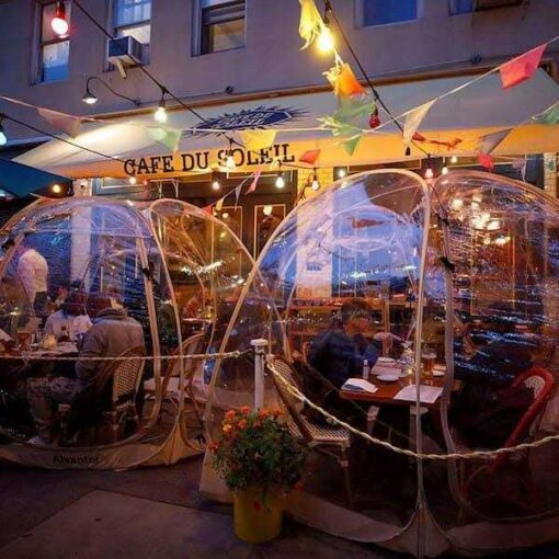 Alvantor 6 ft. x 6 ft. Beige Instant Pop Up Bubble Tent Screen House - Image 4