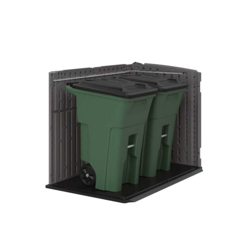 Suncast Storage Shed The Stow Away 5 ft. x 3 ft. Resin Horizontal with Floor Kit - Image 3