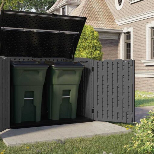 Suncast Storage Shed The Stow Away 5 ft. x 3 ft. Resin Horizontal with Floor Kit - Image 5