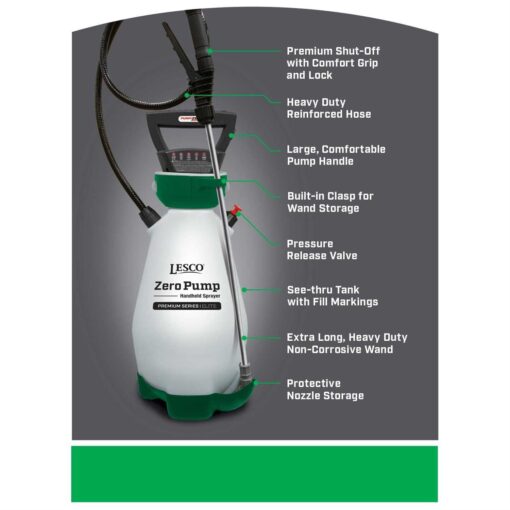 Lesco Zero Pump Plastic Handheld Sprayer 190594 - Image 3