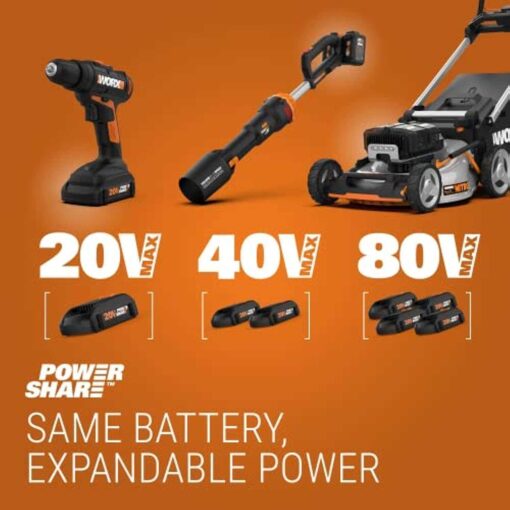 Worx Nitro 40V Leafjet WG585 Leaf Blower Cordless Powershare - Image 5
