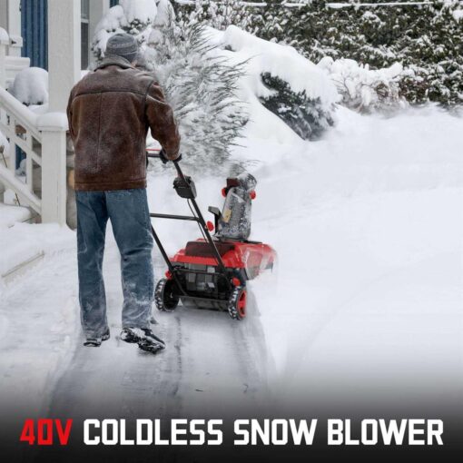 Powersmart 40V 21” Single Stage Cordless Snow Blower with 4ah Battery and Charger - Image 5
