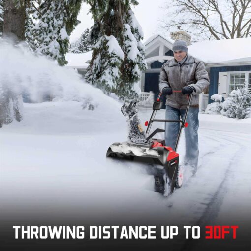 Powersmart 40V 21” Single Stage Cordless Snow Blower with 4ah Battery and Charger - Image 3