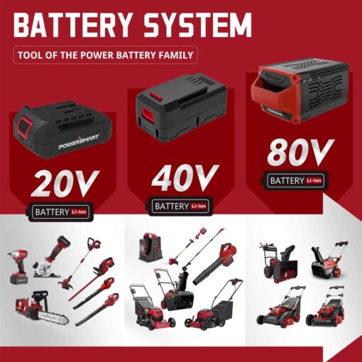 Powersmart 40V 21” Single Stage Cordless Snow Blower with 4ah Battery and Charger - Image 4