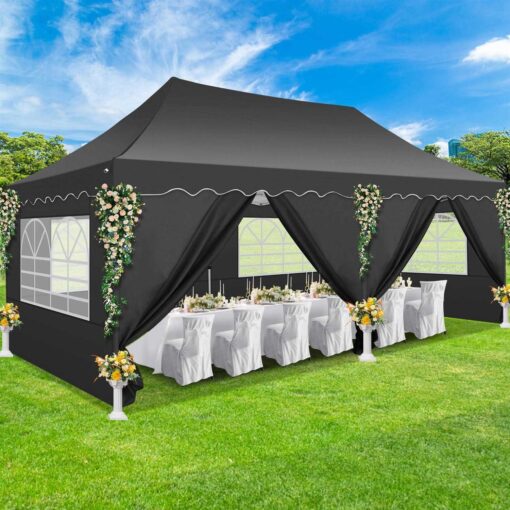 Sanopy Canopy Pop Up Canopy Party Tent Heavy Duty Waterproof Commercial Instant Canopy Removable Sidewalls Outdoor - Image 2