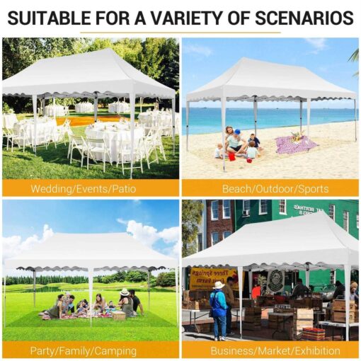 Sanopy Canopy Pop Up Canopy Party Tent Heavy Duty Waterproof Commercial Instant Canopy Removable Sidewalls Outdoor - Image 4