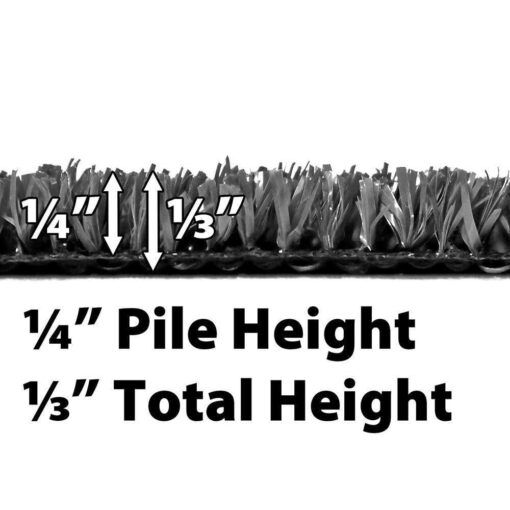 House, Home and More Outdoor Artificial Turf with Marine Backing 6 Feet X Spectrum Series .25 Inch Pile Height - Image 2