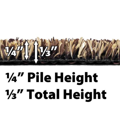 House, Home and More Outdoor Artificial Turf with Marine Backing 6 Feet X Spectrum Series .25 Inch Pile Height - Image 4
