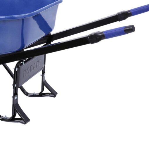 Kobalt 6-cu ft Steel Wheelbarrow Flat-Free Tire P6-SF-K 34402 - Image 4
