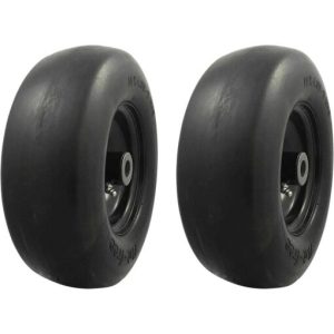 MARASTAR 11 x 4.00-5 Flat Free Tire Assembly for Mowers