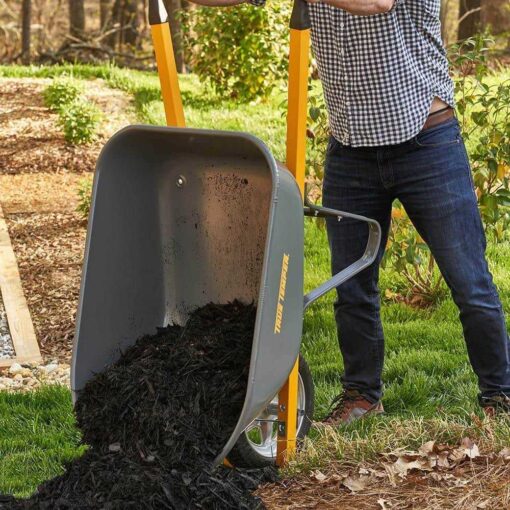True Temper Steel Residential Wheelbarrow 6 cu ft - Image 2